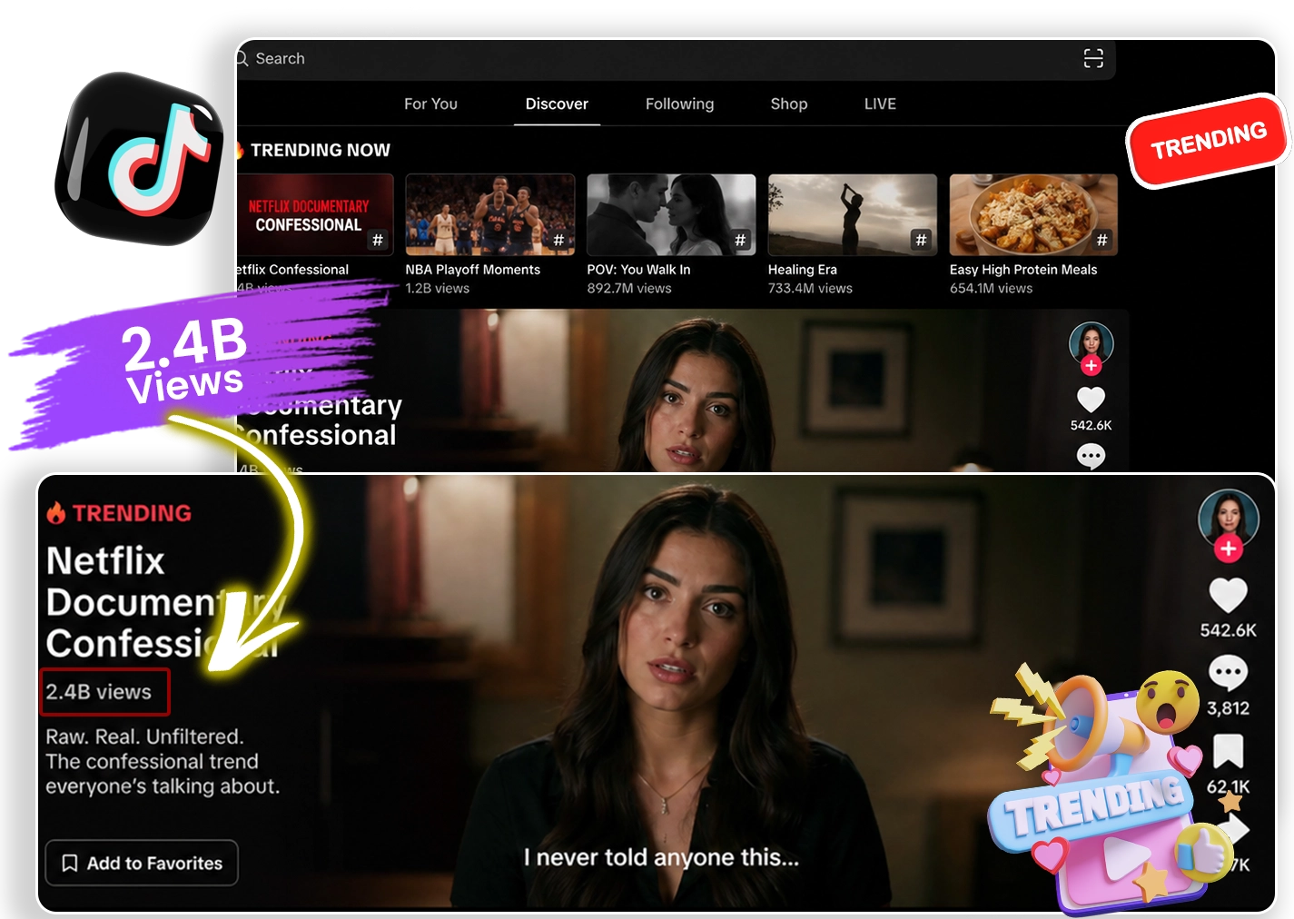 Netflix Documentary Confessional TikTok trend
