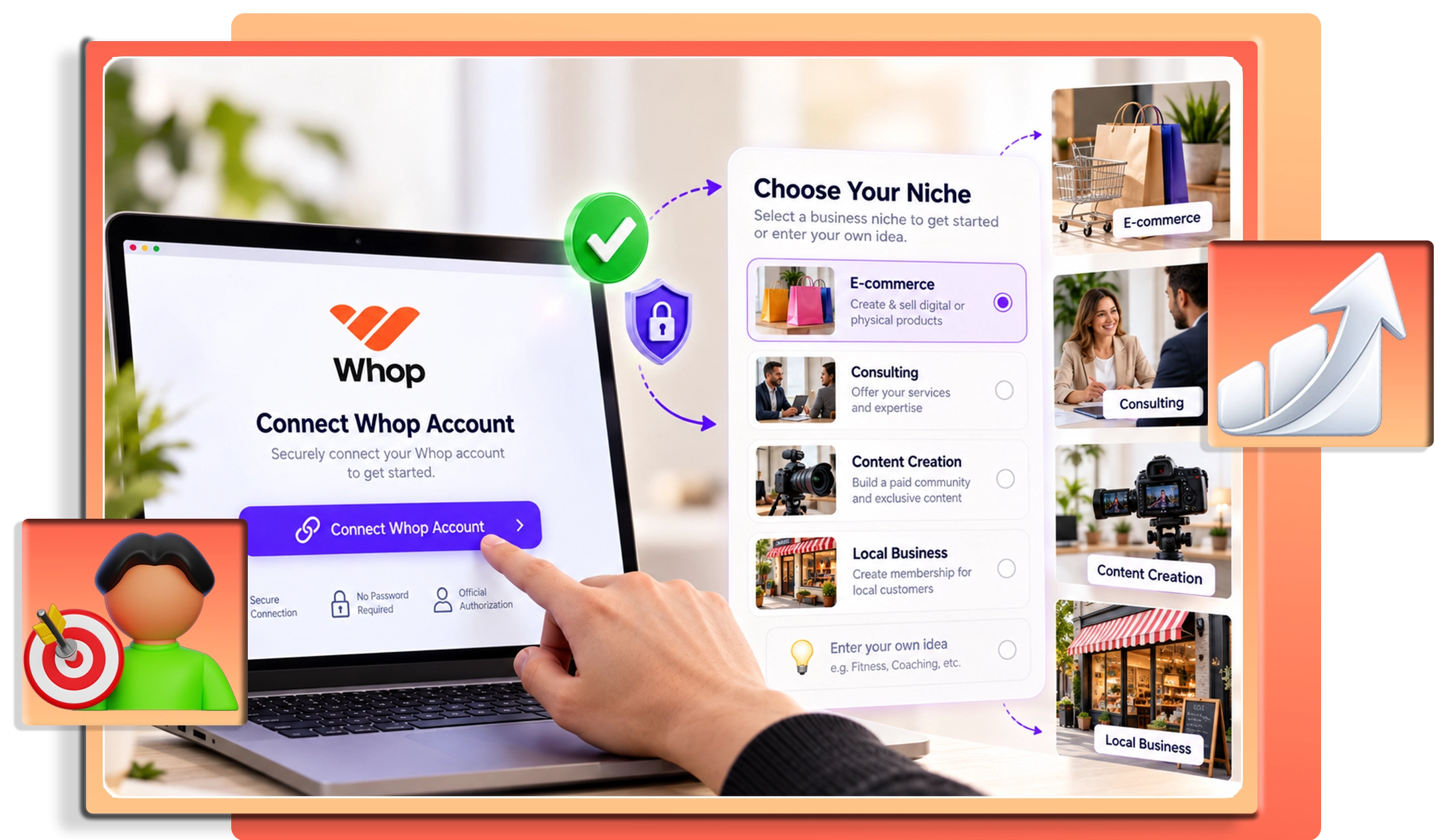 Connect Whop Account and Pick a Niche