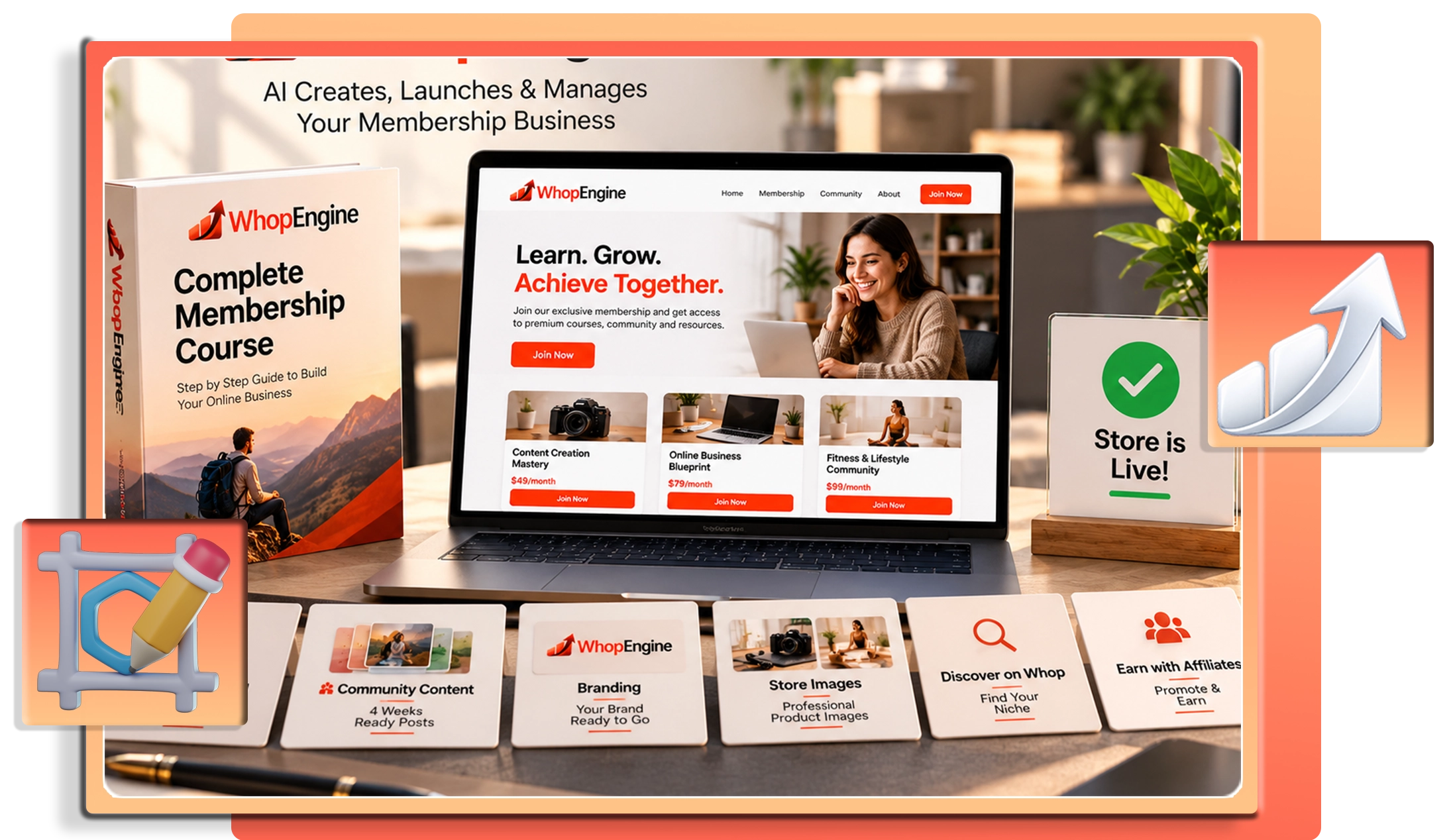 AI Builds and Launches Whop Membership Business