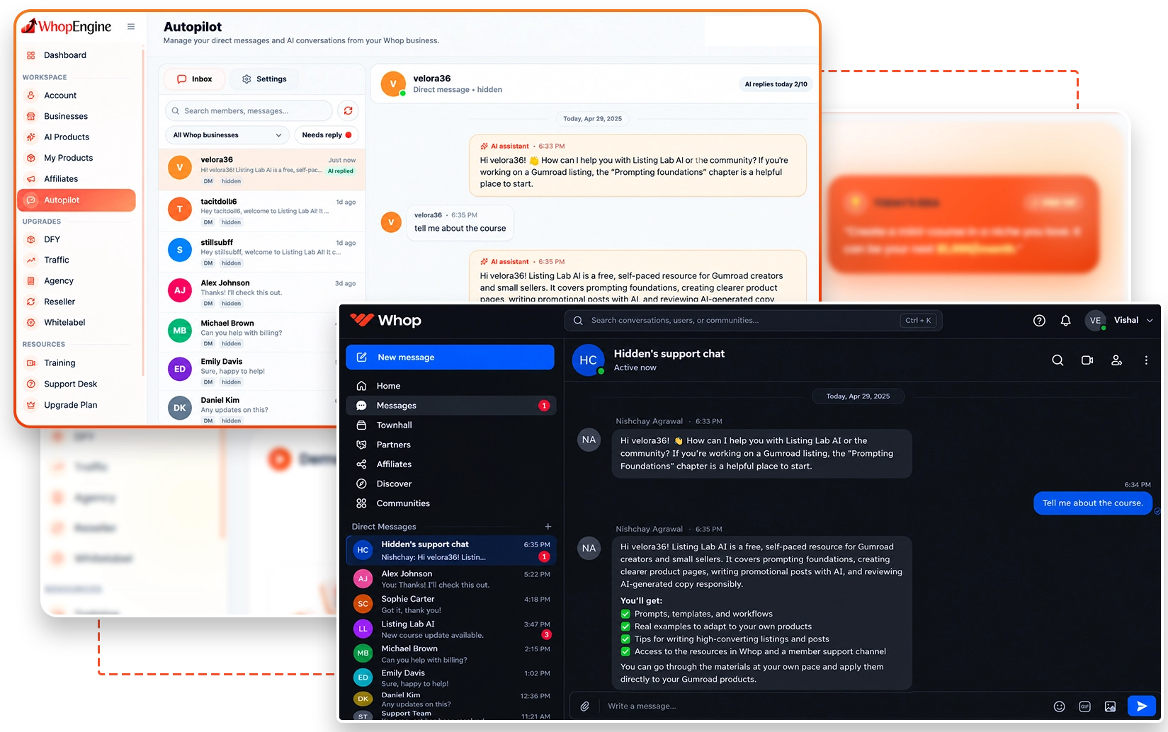 One-Click Whop Connect