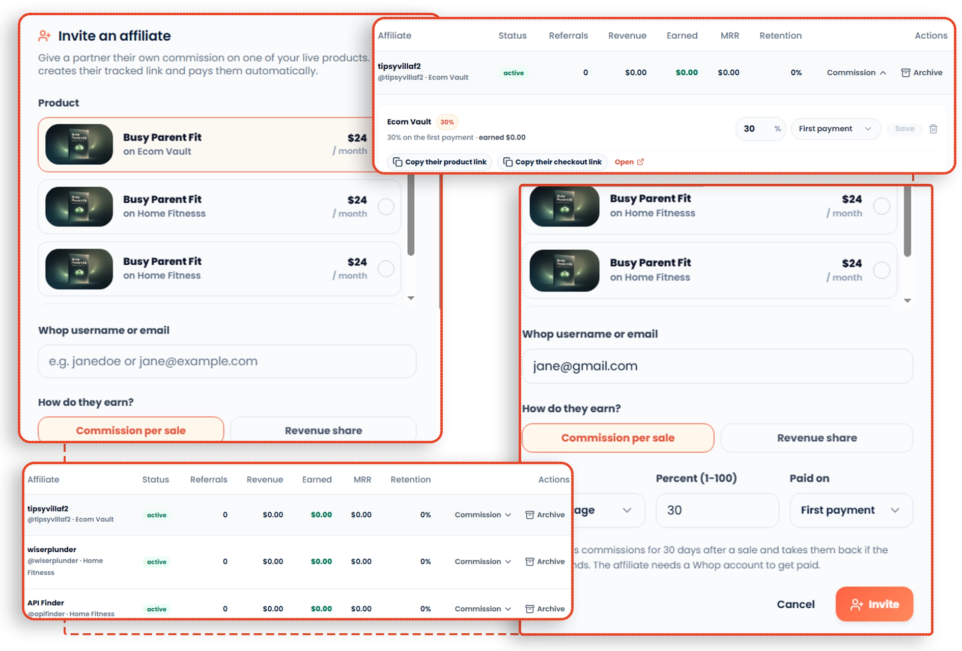 Whop Engine affiliates and Discover screenshot